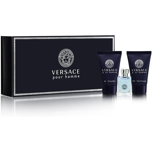 Versace Pour Homme for Men, 3 Piece Mini Gift Set