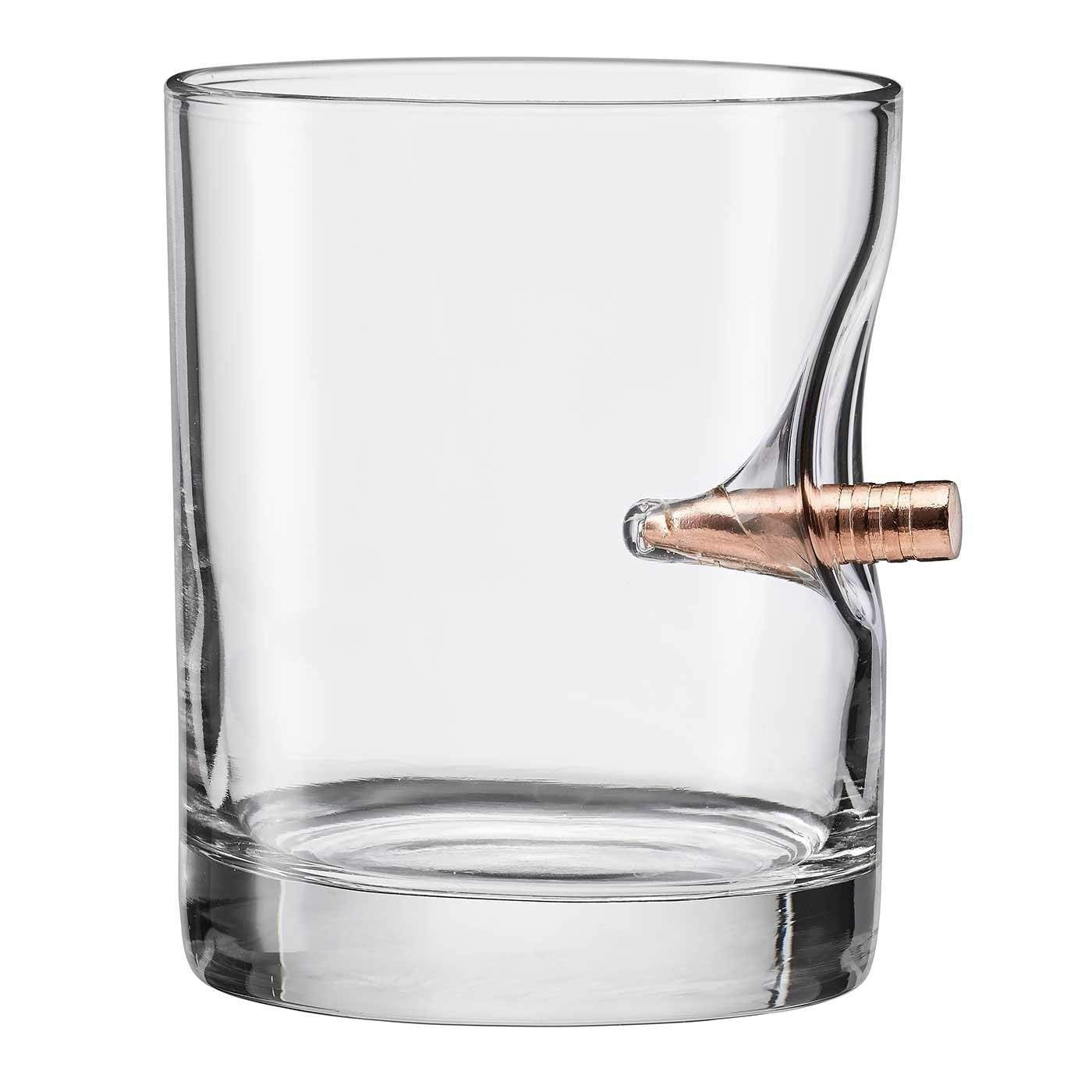 BenShot Rocks Glass with Real .308 Bullet - 11oz