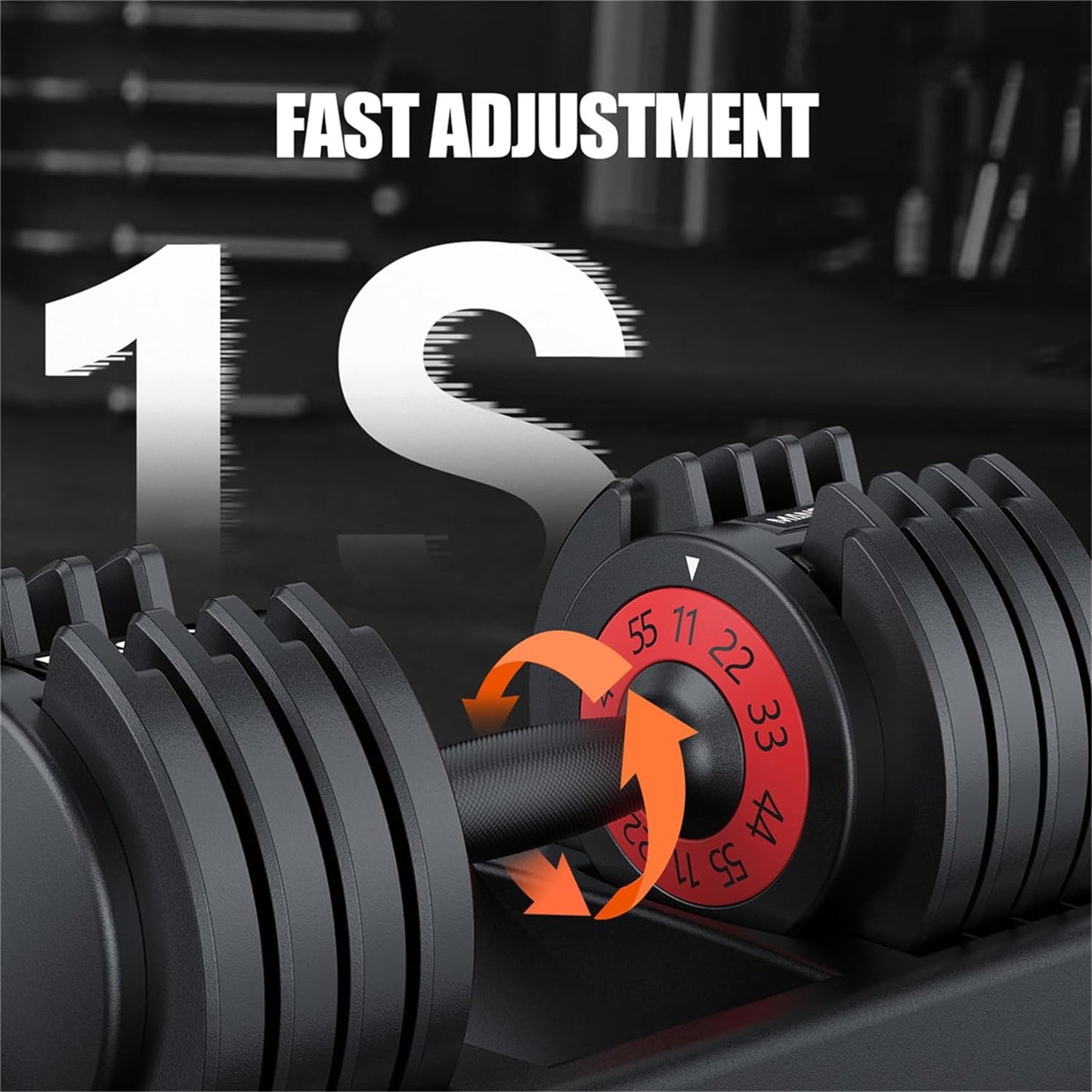 Adjustable Dumbbell 25/55LB Single Dumbbell 5 Weight Options Dumbbell Anti-Slip Metal Handle, Ideal Home Exercise Equipment