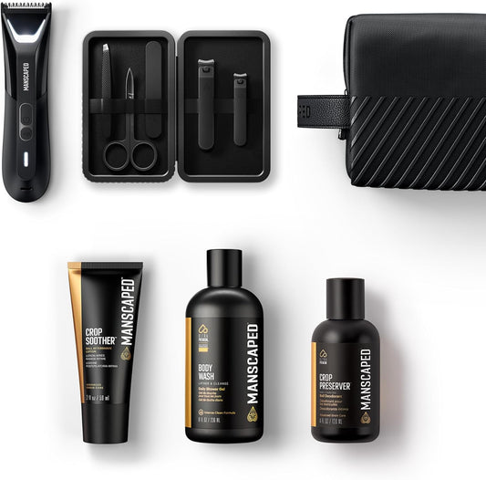 MANSCAPED® The Premier Package 5.0 Ultra, with The Lawn Mower® 5.0 Ultra Men's Groin & Body Hair Trimmer